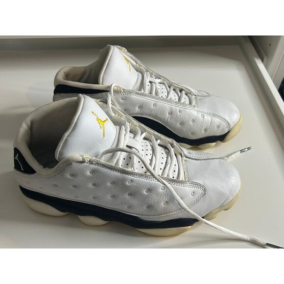 Air Jordan 13 Retro Low – White Varsity Maize Gold Black – Size 9 (2005) OG Pair - Picture 3 of 8